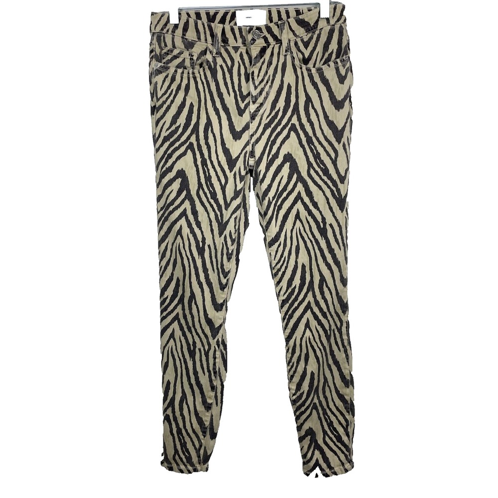 Current/Elliott The‎ Stiletto Jeans Womens Size 27 Zebra Animal Print Pants